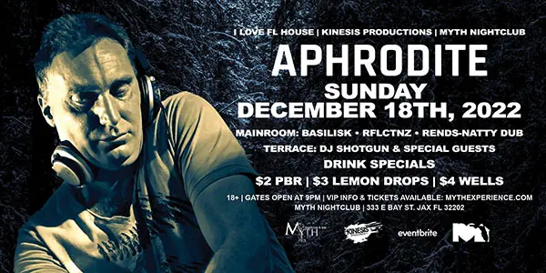 Aphrodite Live at Myth Nightclub | Sunday 12.18.22