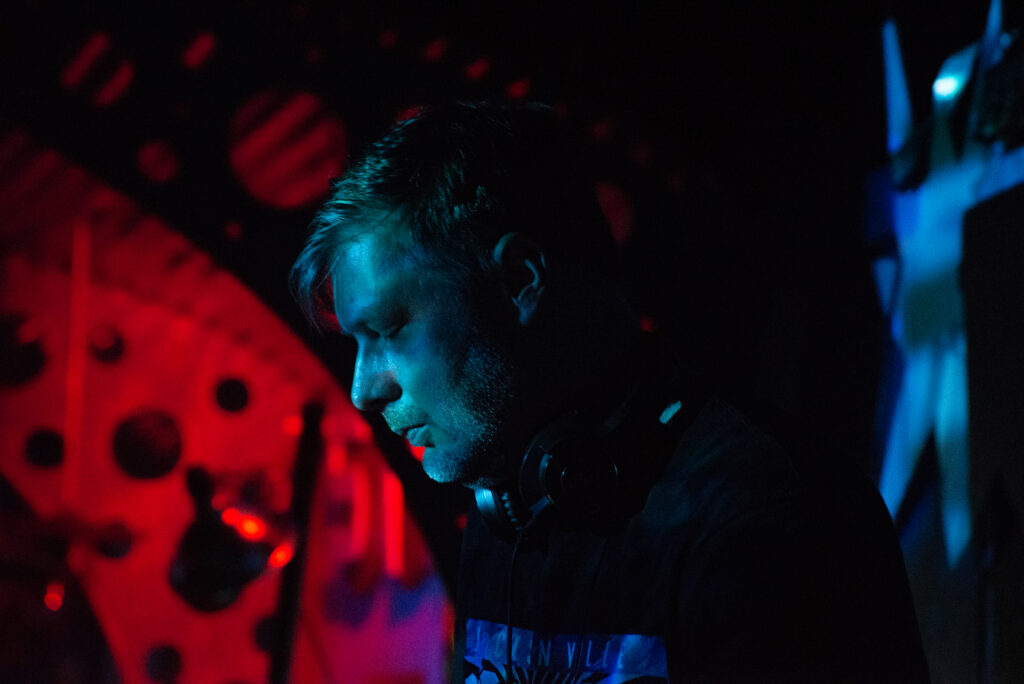 Side profile view of Reflections in the DJ booth