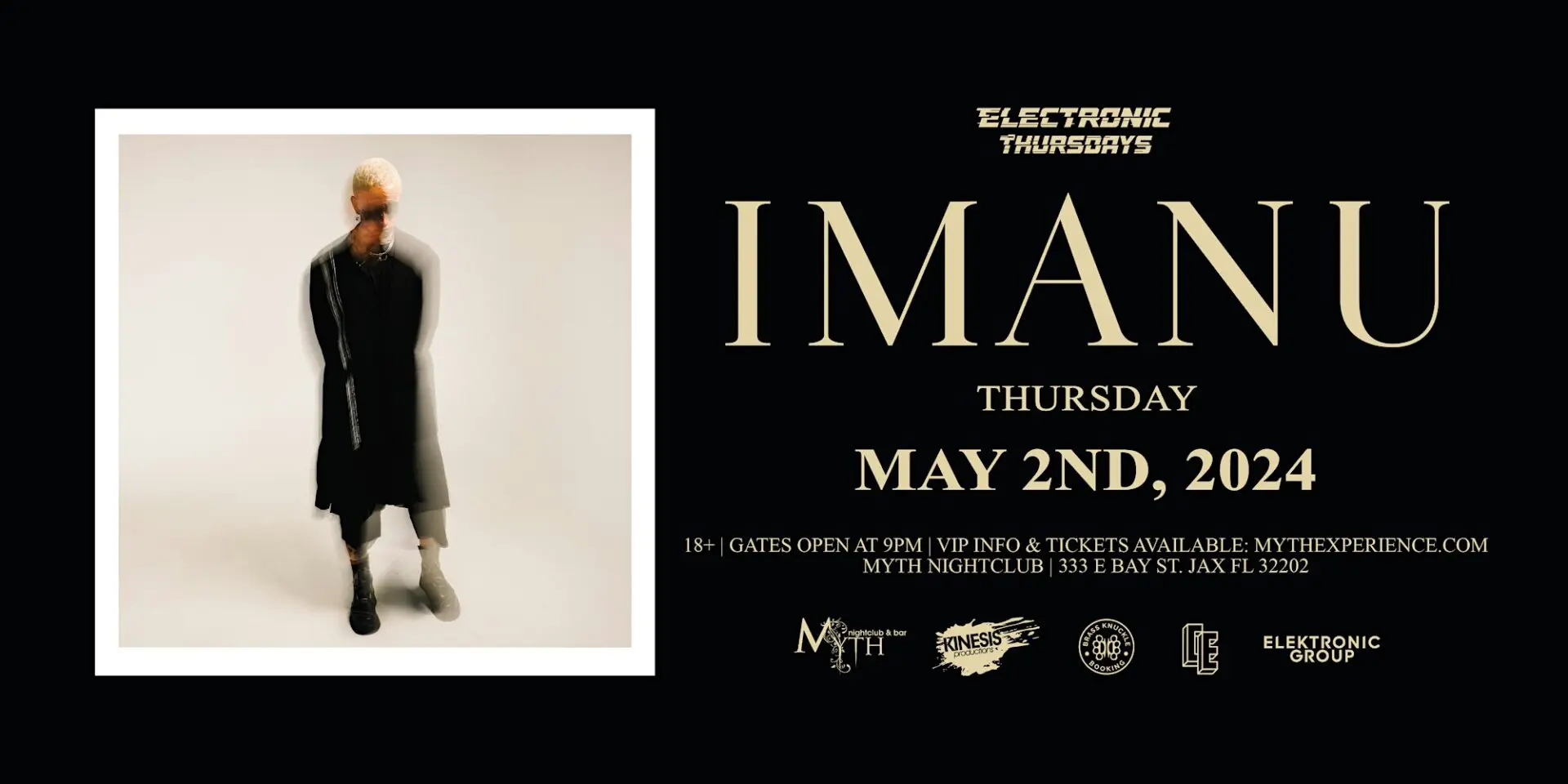 Electronic Thursdays: IMANU at Myth Nightclub | 5.2.24