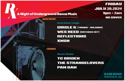 Rx - A Night of Underground Dance Music at Rain Dogs on Friday 26 July 2024