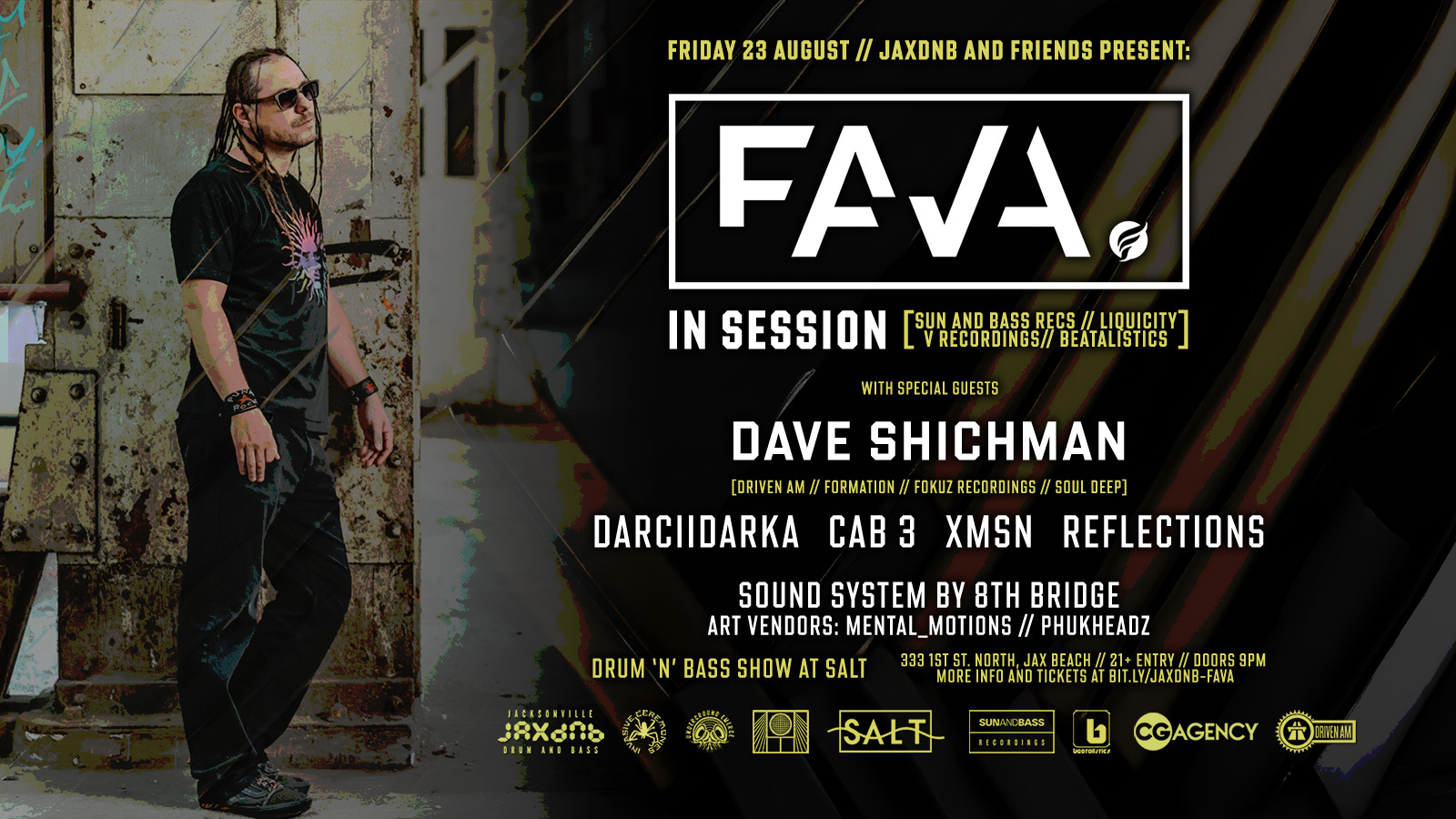 JaxDnB and friends present: MC Fava In Session at SALT JAX