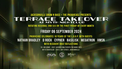 JaxDnB Terrace Takeover at Myth Friday 06 Sept 2024