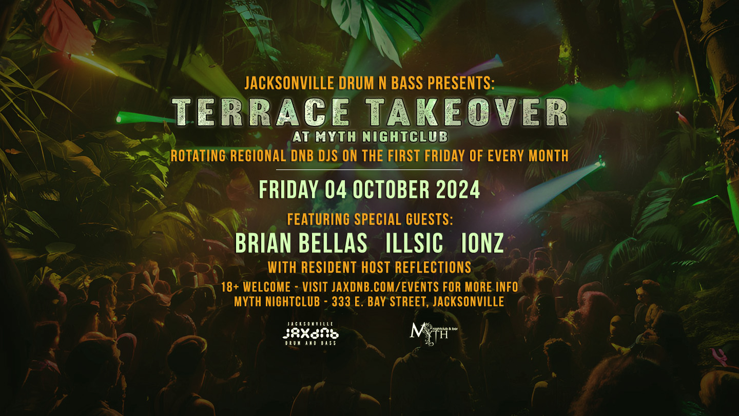 JaxDnB Terrace Takeover at Myth Nightclub - 04 Oct. 2024