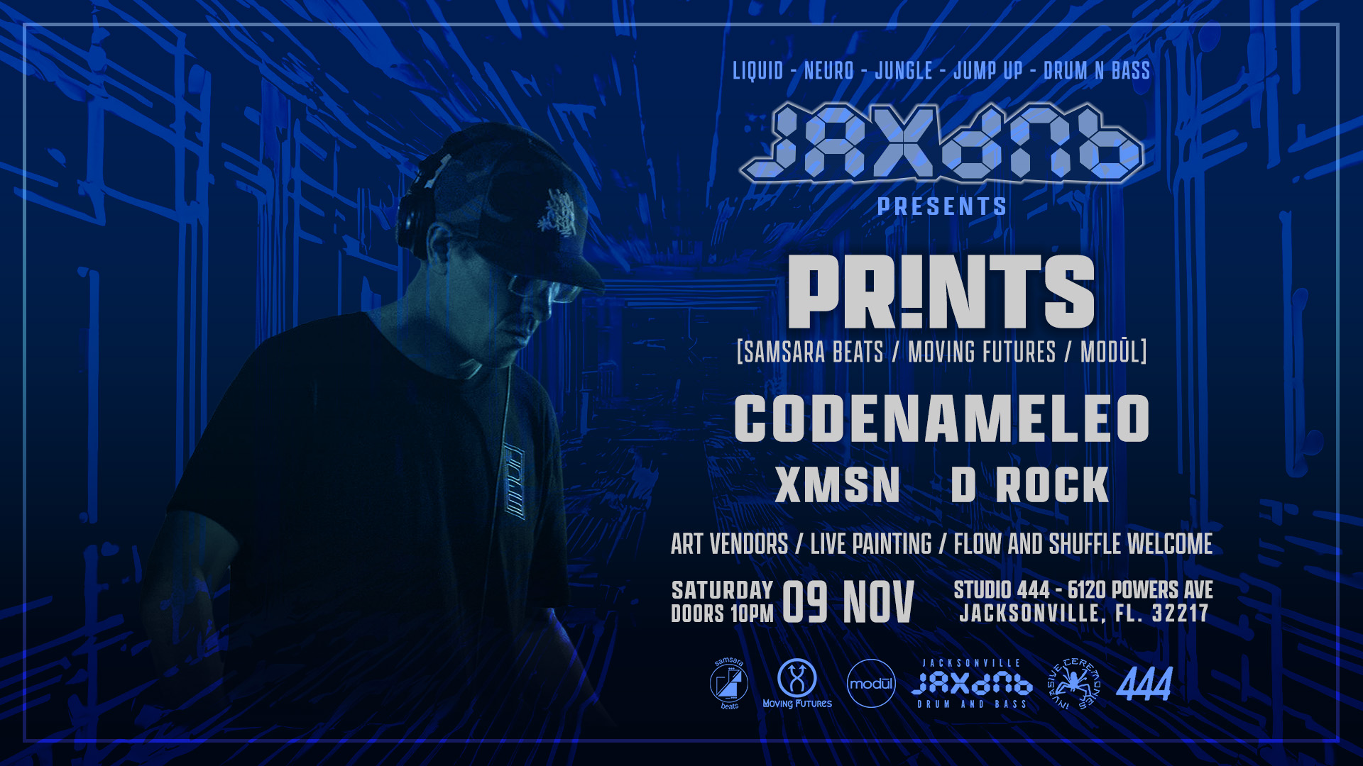 JaxDnb Presents: PR!NTS + CodenameLeo - 09 Nov 2024