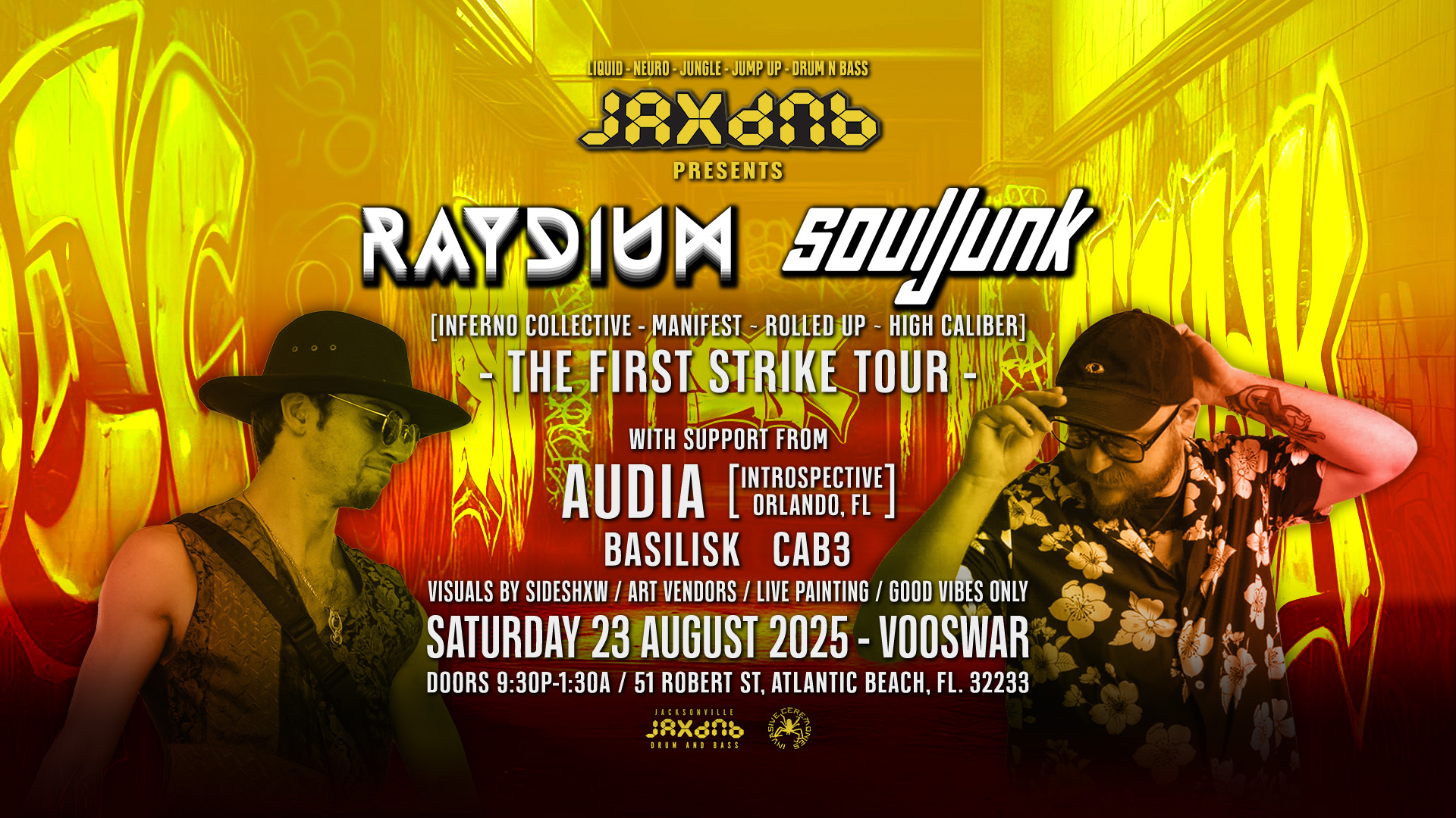 JaxDnb Presents: First Strike Tour w/ Raydium & Souljunk - 23 Aug 2025