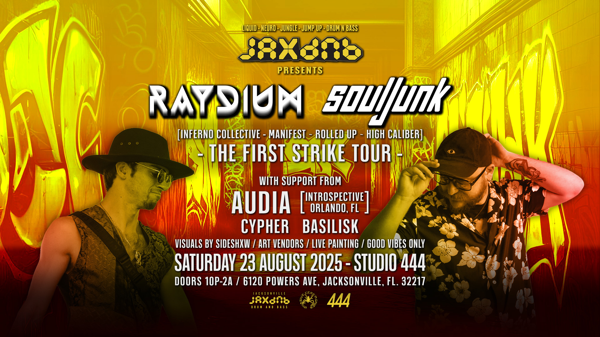 JaxDnb Presents: First Strike Tour w/ Raydium & Souljunk - 23 Aug 2025