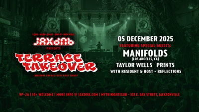 JaxDnB Terrace Takeover at Myth Friday 05 December 2026