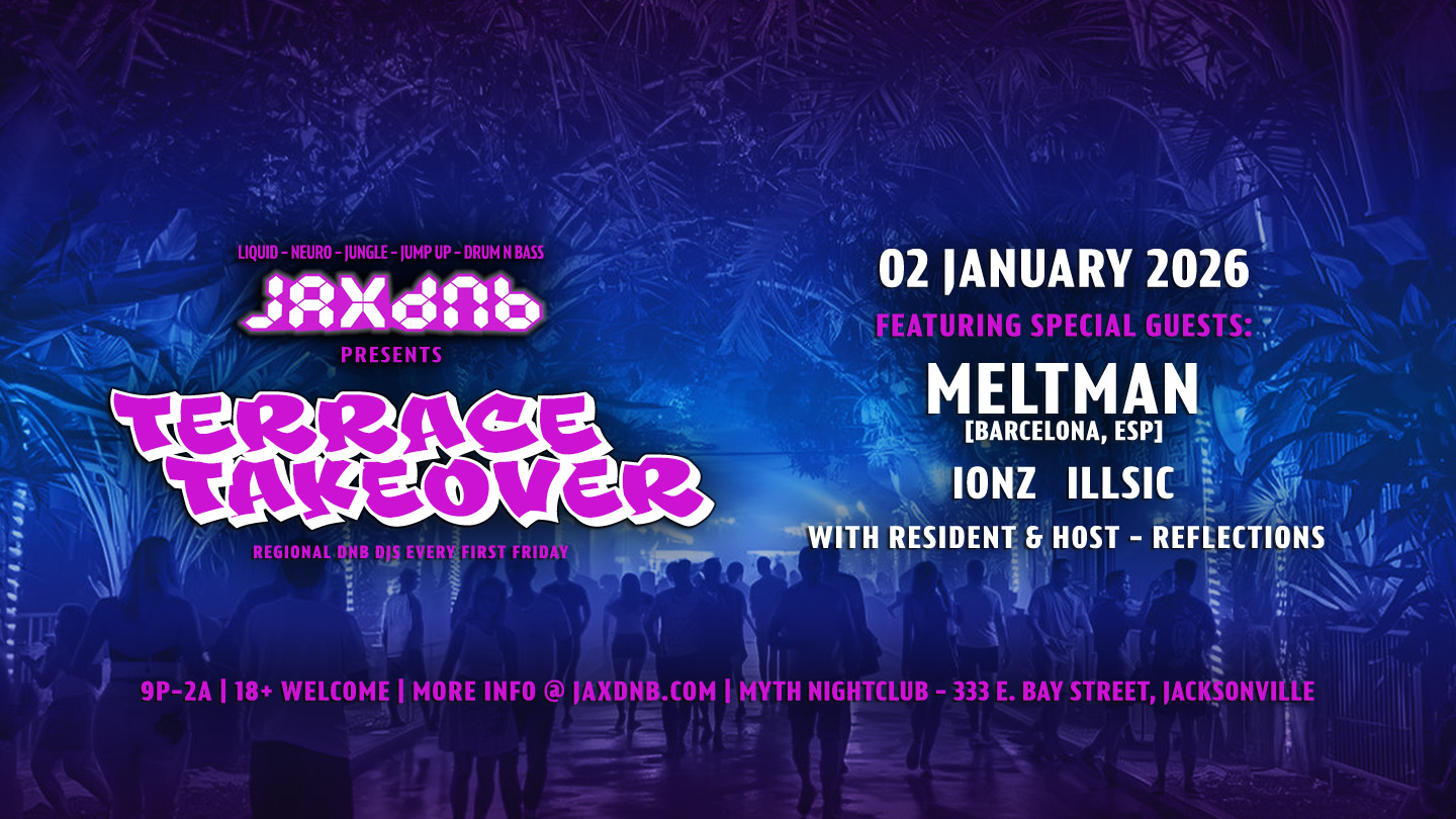 JaxDnB Terrace Takeover at Myth Nightclub - 02 January 2026