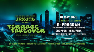 JaxDnB Terrace Takeover at Myth Friday 01 May 2026