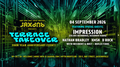 JaxDnB Terrace Takeover at Myth Friday 04 Sep 2026